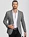 COOFANDY Men’s Casual Blazer Jacket Slim Fit Sport Coat Fashion Suit Blazer Grey, M