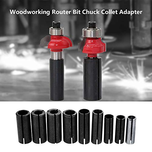 Broco Woodworking Router Bit Chuck Collet Adapter Split Bushing Milling Cutter Holder - Image 2