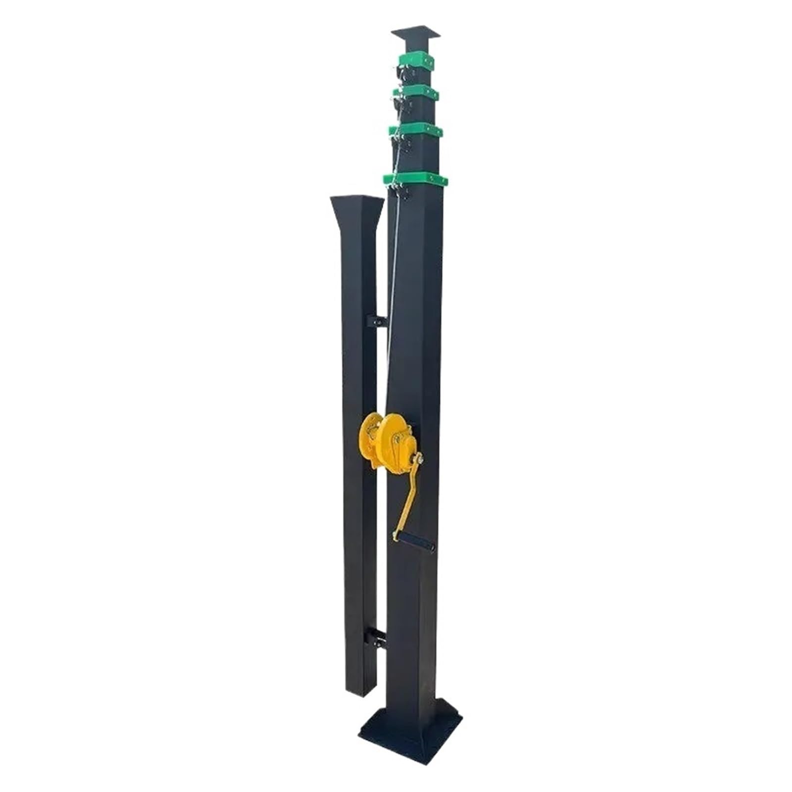 Niufenggeo 4 Meters Threading Hand Lift Mast, Telescopic Heavy Lift Pole 4 Meters 10 Meters, Telescopic Mast(4 Meters Threading)