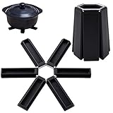 [Ampliamente utilizado] Se puede utilizar en cocinas caseras, agarraderas, tapetes, manteles individuales, comedores, utensilios de cocina, multifuncional y práctico. Es perfecto para colocar una olla, sartén, parrilla, tazón o cacerola en la cocina o directamente sobre la mesa.