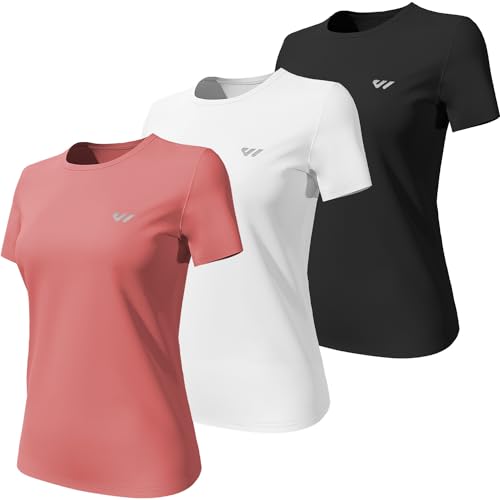 Wulibike 3 or 5er Pack Sportshirt Damen Funktionsshirt Stretch...