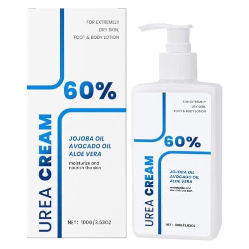 Makbeaty Urea Cream 60% Intensive Repair Treatment for Dry Cracked Heels Feet Knees Elbows Hands Maximum Strength Deep Moisturizing Foot Cream Callus Remover 100g