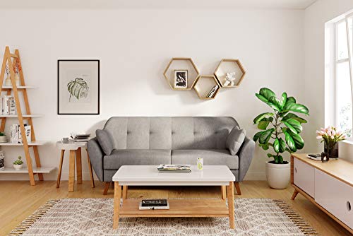 Universal Expert Remus Folding Tray Table, Oak/White #TOP1