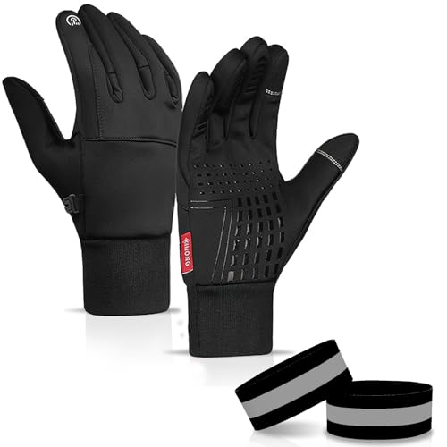 ZOCONE Anti Slip Touch Screen Cycling Gloves, Deep Gray Winter