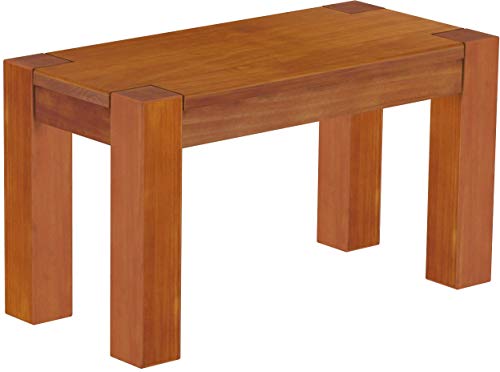 Sitzbank 80 cm Rio Kanto Kirschbaum Pinie Massivholz Esszimmerbank Küchenbank Holzbank - Größe und Farbe wählbar Brasilmöbel