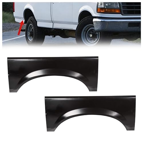 ECOTRIC Rear Bed Wheel Arch Repair Panel Compatible with 1987-1998 Ford F-150 F-250 F-350 Bronco, Upper Wheel Quarter Patch Panel Replacement Driver & Passenger Side