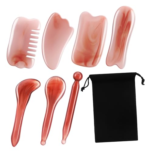 HOLIDYOYO Massage Tool Set Face Body Scraper Scalp Massager Muscle Massager Comb for Skincare