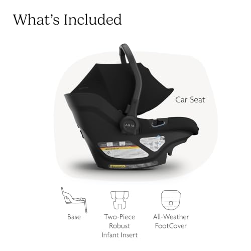 Image of UPPAbaby Aria V2 Lightweight Infant Car Seat - Load Leg & Cover - James | Lightweight at 6 lbs, Suitable from 4-30 lbs, No-rethread Harness, 25 Headrest Positions, Base Included