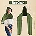 Women Men Fashion Shawl Scarf Cape | Multifunctional Hooded Cowl | Medieval Linen Cotton Cowl Hood |Vintage Goth Costume