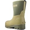 Savage Island Argyll Short Neoprene Wellington Boots - Insulated Rubber Warm Waterproof Wellies in Black & Green #3