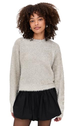 Z SUPPLY Womens Tinseltown Sweater Silver S