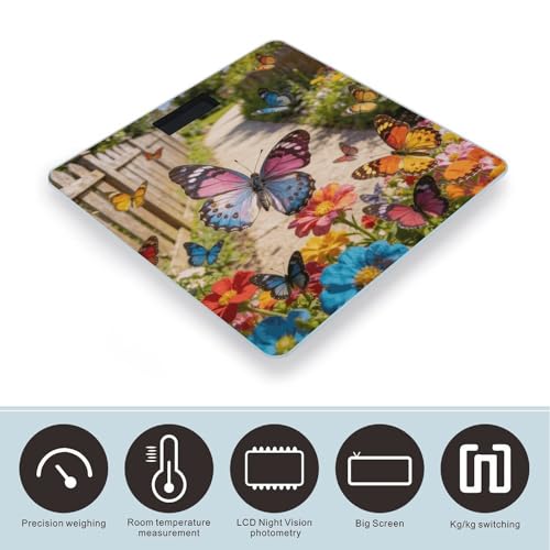 Báscula digital de baño Butterfly con sensores precisos miniatura 3