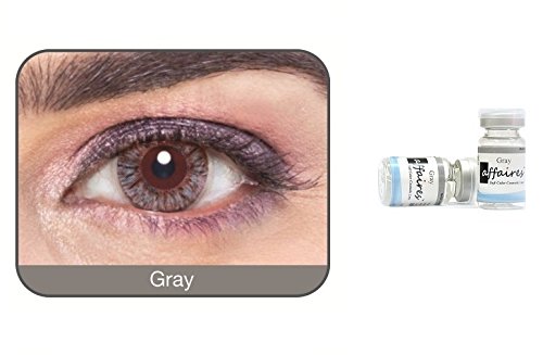 Affaires Soft Color Cosmetic lens Yearly Disposable Gray Contact lens,One Tone (2 Lens Pack) (-7.00, Gray) (B073SY1YFF) Amazon Price History, Amazon Price Tracker