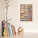 Stylish Wood Toy Cars Display Case with Removable Shelves, Wall-Mountable Organizer for Toy Cars and Matchbox Cars, Includes Hanging Screws (Wood-30 Slots)