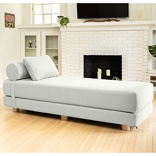 Jaxx Avida Daybed - Fold-Out Sleeper Chaise with Premium Memory