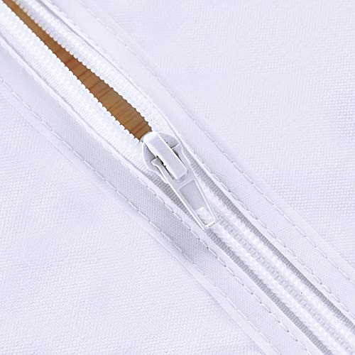 Lushvida Rectangle Outdoor Tablecloth With Umbrella Hole And Zipper, 52X70 Inch White, Washable Waterproof Table Cloth Spill Proof Wrinkle Free Table Cover For Patio Spring Summer Picnic Bbqs #TOP2