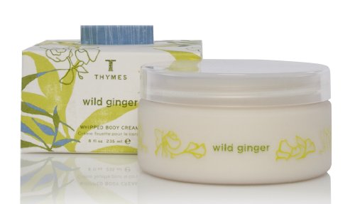 Thymes Whipped Body Cream, Wild Ginger, 8-Ounce Jar