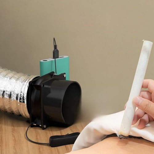 Image of Vibsky ESD USB Solder Smoke Absorber Fan, 44CFM High Speed Exhaust Blower with Flexible Ducting, Compact Fume Extractor Soldering Station and Home Use