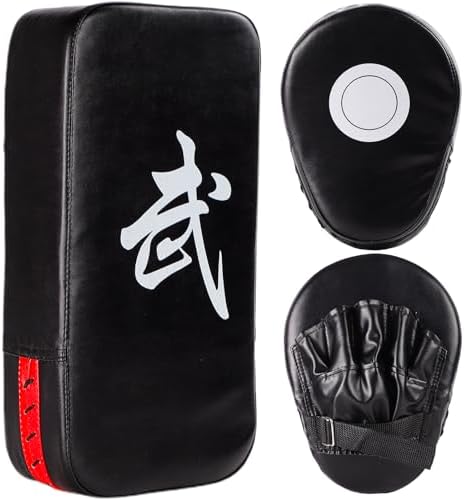 2-in-1 Boxing Pads Set, Punch Mitts & Kick Pad Combo for Kids & A...