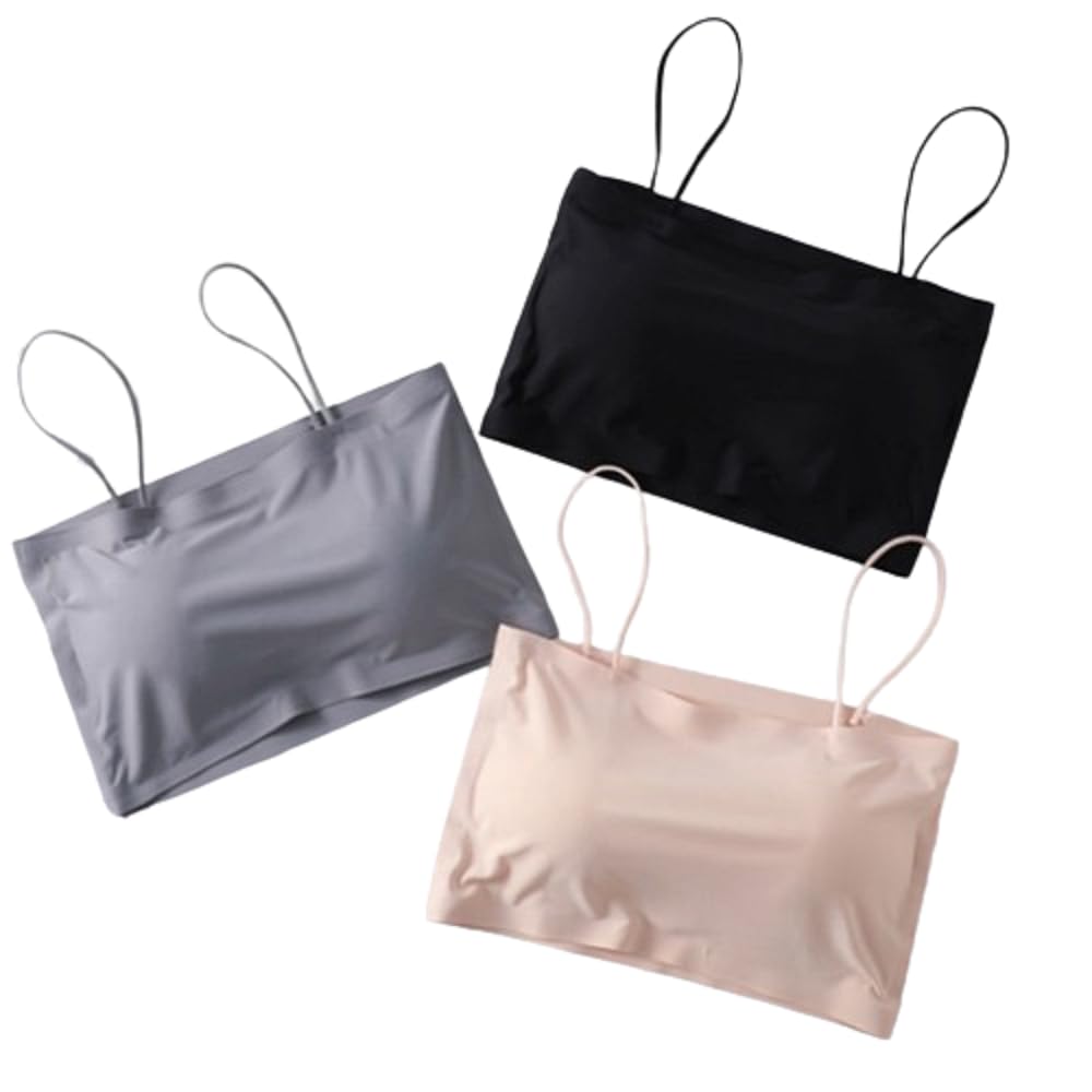 HIRRNIK Women Bra – Girls Bra Lightly Padded Bra Sports Bra Nylon Material (Full Coverage, Removable Padded) Everyday Bra Free Size (28-30-32-34) Combo Bra Pack of 3 PIS HIRRNIK Women Bra – Girls Bra Lightly Padded Bra Sports Bra Nylon Material (Full Coverage, Removable Padded) Everyday Bra Free Size (28-30-32-34) Combo Bra Pack of 3 PIS