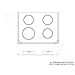 KITCHEN BASICS 101 Made in the USA Replacement Chrome Drip Pans for Whirlpool W10196405 W10278125 W10196406 - Includes an 8-Inch and 3 6-Inch Pans, 4 Pack