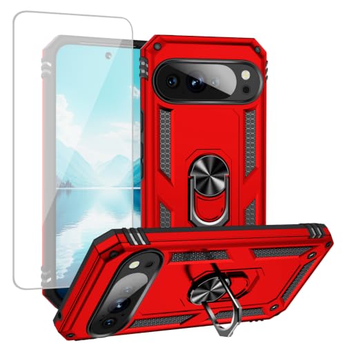 Coque Pixel 10 Pro XL antichoc militaire avec béquille et verre trempé
