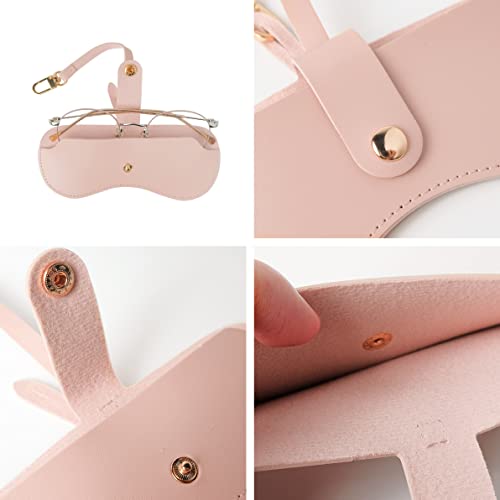Pottiis 2Pcs Sunglasses Case With Belt Clip, Pu Leather Eyeglass Case, Glasses Case Pouch Bag, Portable Sunglasses Pouch #TOP7