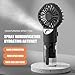 Water Lord Fan, Water Sprayer Fan - Travel Fan | Portable Rechargeable Small Adjustable 4 Speed Travel Humidifier Fan with Long Battery D