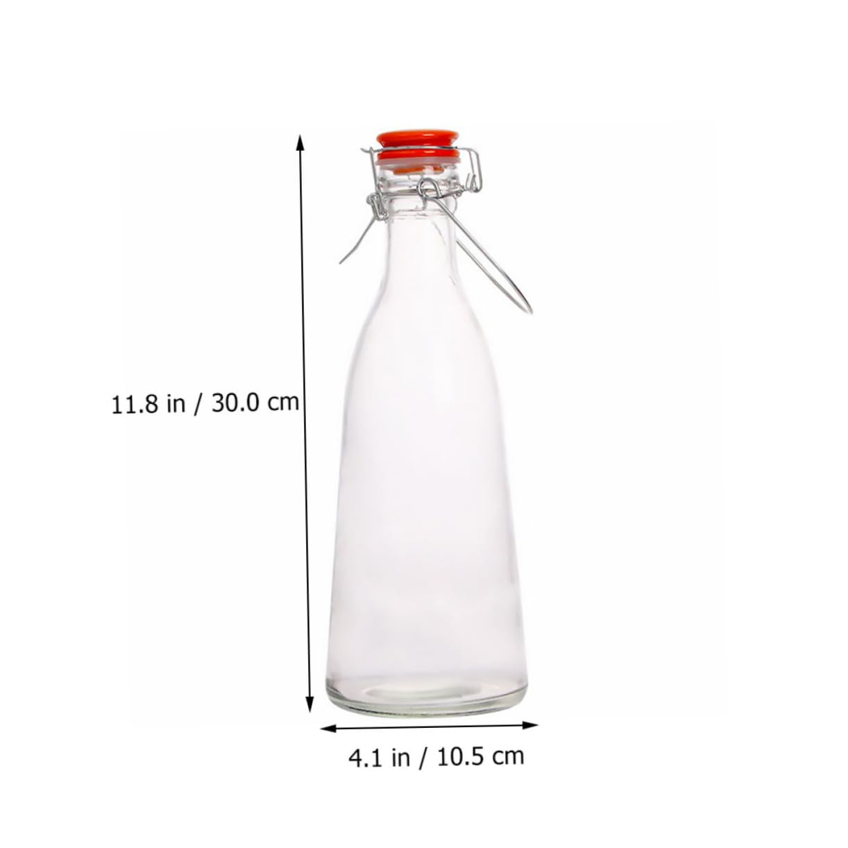 BEBEMOKO 1pc Airtight Glass Food Storage Bottle Swing Bottle Leak Cap for Beverages Fruit Enzyme Water and Entertaining Guests Kitchen Gadget for Home Use