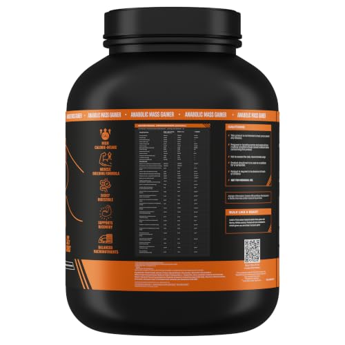 Image of BeastLife High Protein Mass /Weight Gainer | 2.5 KG | Cookies & Cream | NABL LAB Tested | For Muscle Gain & Fast Growth | Cereal-Based Formula, No Maltodextrin | India's #1 Cereal Based Bulk Gainer