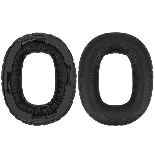Almohadillas de repuesto para auriculares Geekria compatibles con Marshall Monitor III A.N.C. Over-Ear (1006861), cojines para oído, piezas de reparación (negro) miniatura 3