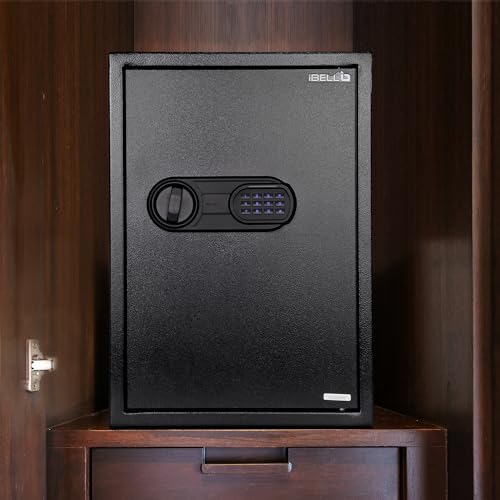Image of IBELL SL-50S 54.25L Locker Box For Money & Jewellery,Electronic Safe Locker for Home & Office - Digital Lock with Password and Emergency Key, 500Hx350Wx310D mm,15.37kg, 1 Year Warranty (Net-43.1L)