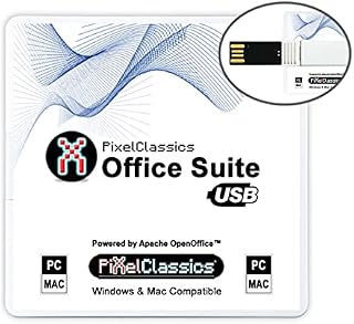 Office Suite 2022 Compatible with Microsoft Office 2021 2019 365 2020 2016 2013 Powered by Apache OpenOffice on USB with Lifetime License for Windows 11 10 8 7 Vista XP 32 64-Bit PC, macOS & Mac OS X