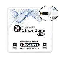 Office Suite 2025 on USB | MS Office Alternative Compatible with Office 2024 2021 Word Excel PowerPoint Files | Lifetime License & Free Updates | Powered by Apache OpenOffice for Windows 11 10 PC Mac