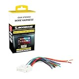 Scosche NN04RB Compatible with 2007-Up Nissan Power/Speaker Connector / Wire Harness for Re-installing the Factory Stereo with Color Coded Wires white XL
