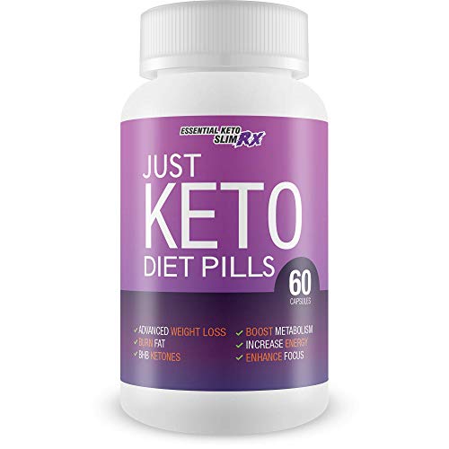 Just Keto Diet Pills - Weight Loss Pills - Burn More Fat - Lose More Weight - Keto Boost Keto Fat Burning - Burn Fat Faster Bhb Supported Ketosis - Weight Loss for Women by Essential Keto Slim RX