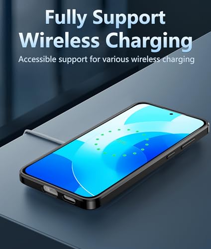 Image of FNTCASE for Samsung Galaxy S25-FE Case: for Samsung Galaxy S25 FE Clear Military Grade Drop Protection Anti Yellowing Cell Phone Cover - Rugged Shockproof Protective Bumper Transparent Phonecase