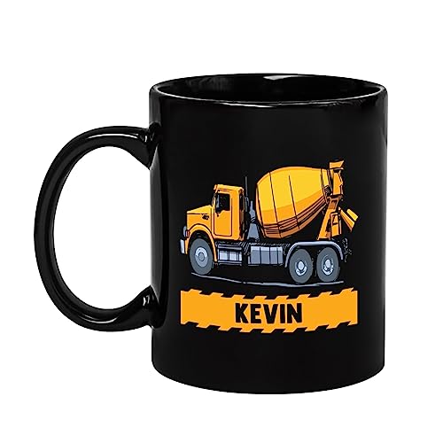 Mazoli Concrete Mixer Truck Ceramic Mug, Customized Name Concrete Mixer Truck...