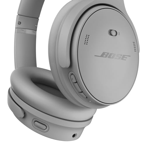 Bose QuietComfort Headphones - Wireless Bluetooth Headphones, Active Over Ear Noise Cancelling and Mic, USB-C Charging, Deep Bass, Up to 24 Hours of Playtime, Moonlight Grey - Limited Edition Color - Image 6