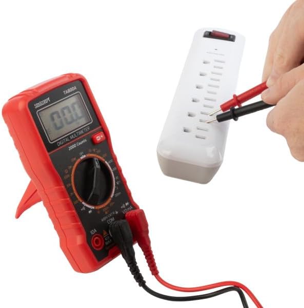 Miniatura 2 de Probador de voltaje multímetro - Medidor de voltaje digital con pantalla retroiluminada y sondas de aguja para voltaje CACC, corriente continua y