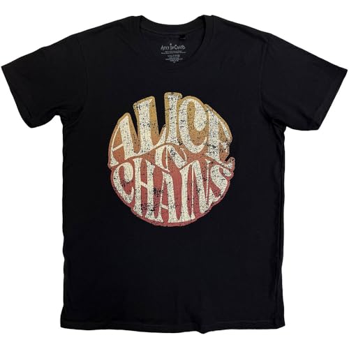 Alice in Chains T-Shirt Gradient Logo vêtement grunge vintage noir rock