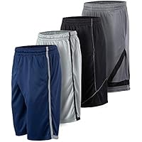 4 Pack Men's Dry-Fit Sweat Resistant Active Athletic Performance Shorts only .59: eDeal Info