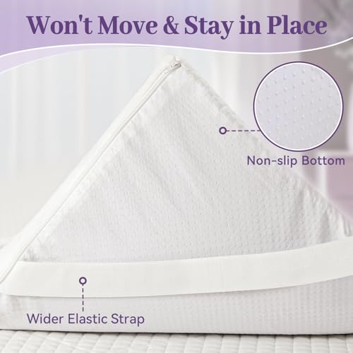 SINWEEK 3 Inch Gel Memory Foam Mattress Topper Full Size, Ventilated High Density Pad for Back Pain, Bed Topper with Removable Soft Cover, CertiPUR-US Certified