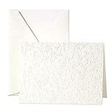 Crane & Co. Blind Embossed Pearl White Notes (CF1162)