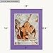 Golden State Art, 10 Pack 11x14 Mixed Color Picture Frame Mat 8x10.5 Opening for 8.5x11 Photos with White Core Bevel Cut, 4-ply Thickness