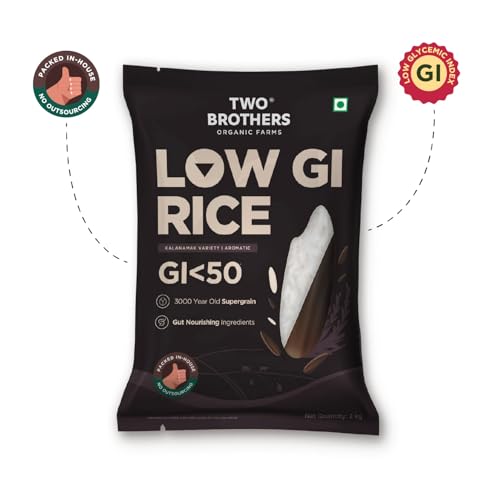 Image of Two Brothers Organic Farms Kalanamak Rice 2KG | Low GI, Diabetic-Friendly Native Rice | Rich in Iron & Zinc | Gut Nourishing, Perfect for Pulao, Biryani & Curries