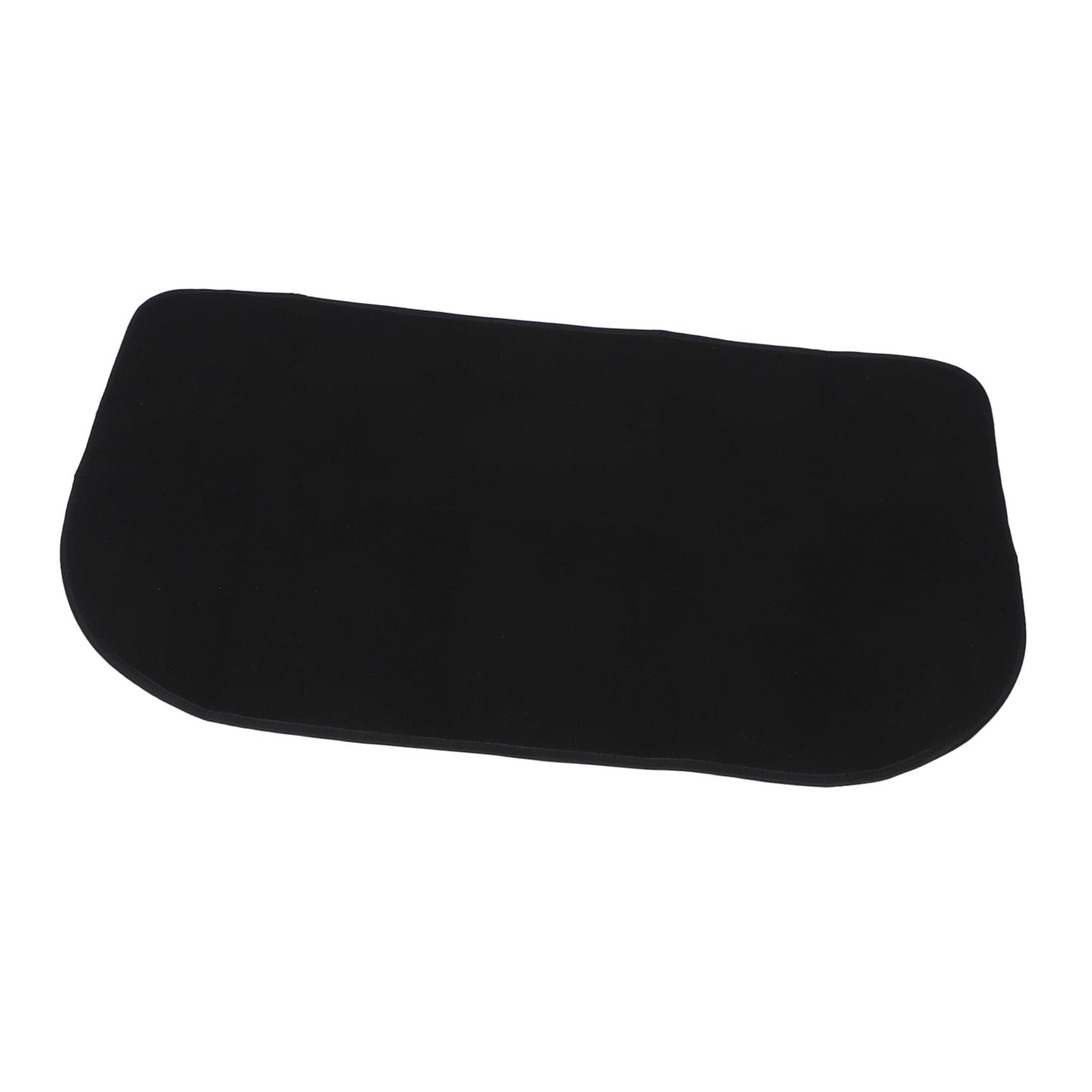 DOITOOL Tappetino Ignifugo per Caminetto a Mezza Forma in Poliestere e Pvc, Resistente al Calore, Protezione Pavimento per Uso Interno ed Esterno in Inverno