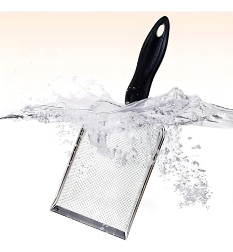 Pá Higiênica em Aço Inox, Peneira Reutilizável para Caixa de Areia de Gatos, Longa Durabilidade