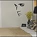 Adesivo Da Parete In Vinile Elvis Presley Ritratto Faccia Da Parete Adesivi Murali Per Camera Da Letto Decoratiion 58X46Cm