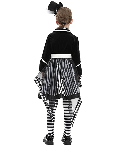 Nspstt Mad Hatter Costume For Girl Mad Hatter Dress Halloween Costume For Kids thumb #4